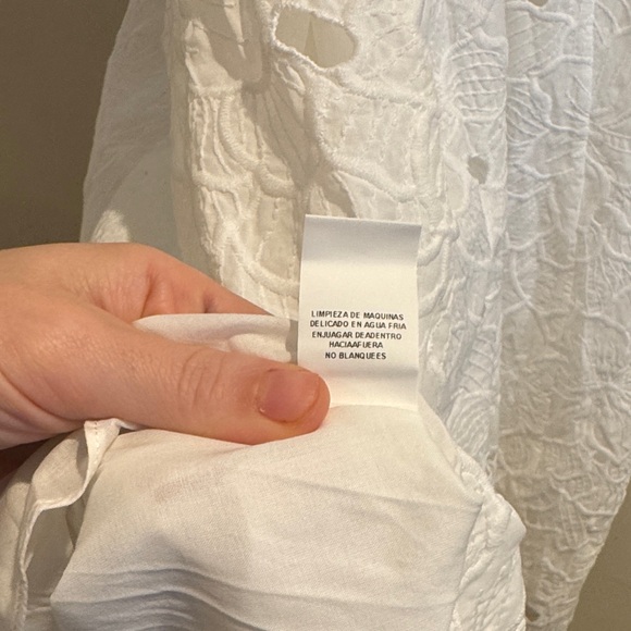 NWT Mac Duggal Ivory Embroidered Cutwork Full Midi Skirt XS Anthropologie‎ - Picture 13 of 13